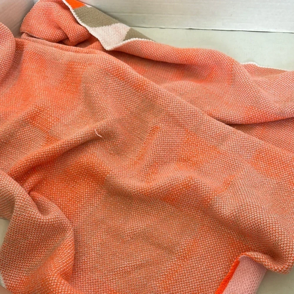 BAUBLEBAR On Repeat Custom Blanket throw LETTER M light pink/orange